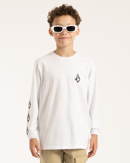 Camiseta Volcom Iconic Juvenil Branca