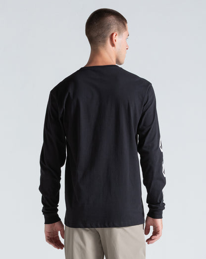 Camiseta Manga Longa Volcom Iconic Preta