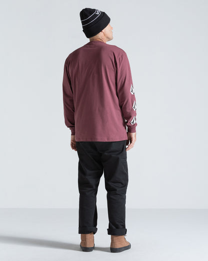 Camiseta Manga Longa Volcom Iconic Bordô