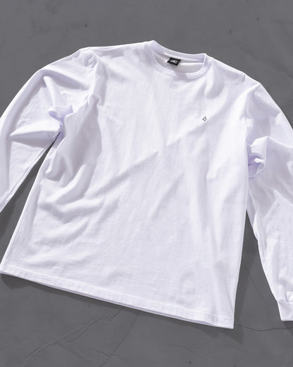 Camiseta Manga Longa Volcom Stone Blanks Branca