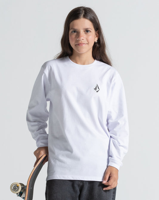 Camiseta Manga Longa Volcom Iconic Branca