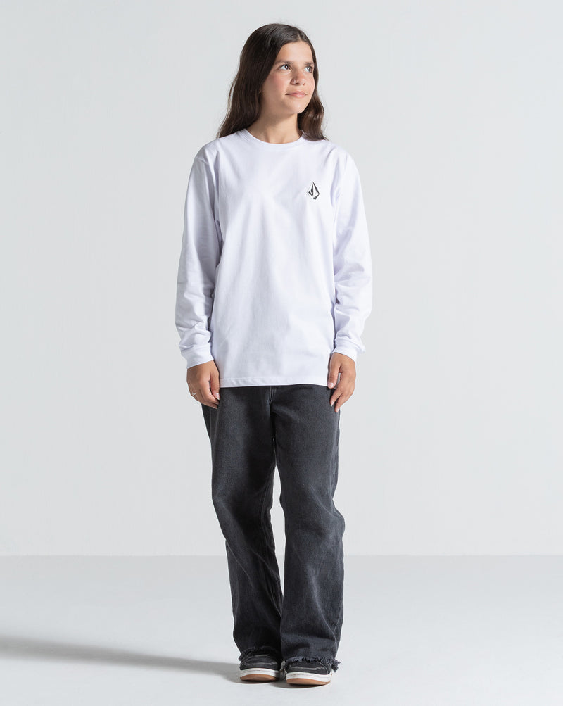 Camiseta Manga Longa Volcom Iconic Branca