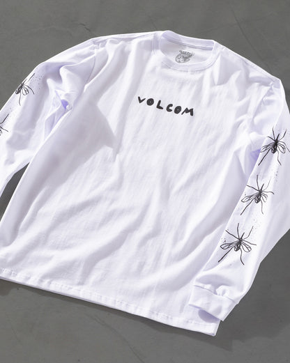 Camiseta Manga Longa Volcom FA x Alucinandinho Moskito Branca