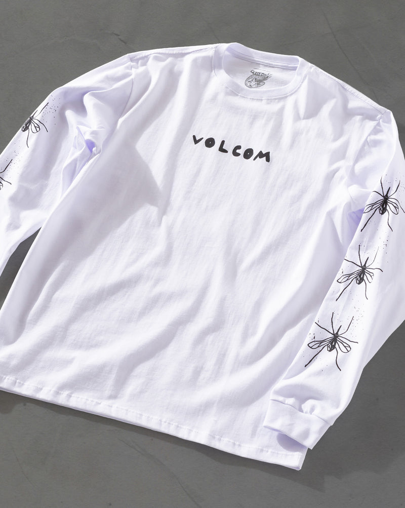 Camiseta Manga Longa Volcom FA x Alucinandinho Moskito Branca