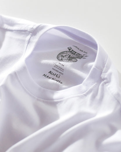 Camiseta Manga Longa Volcom FA x Alucinandinho Moskito Branca