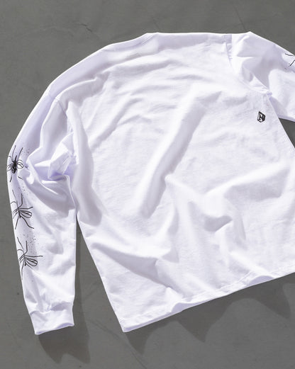 Camiseta Manga Longa Volcom FA x Alucinandinho Moskito Branca