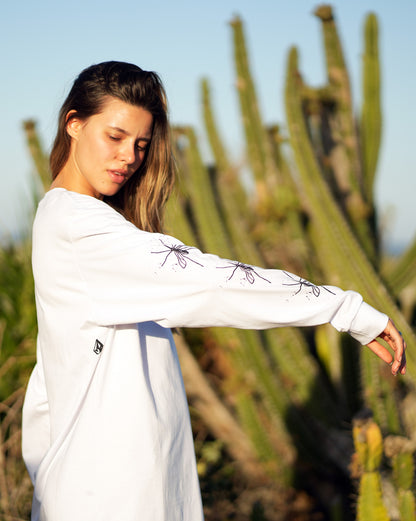 Camiseta Manga Longa Volcom FA x Alucinandinho Moskito Branca