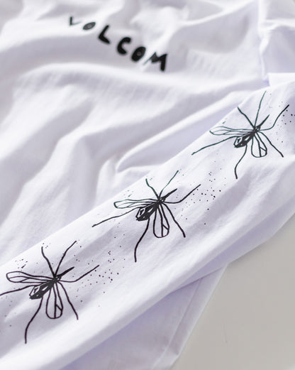 Camiseta Manga Longa Volcom FA x Alucinandinho Moskito Branca
