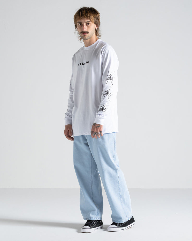 Camiseta Manga Longa Volcom FA x Alucinandinho Moskito Branca