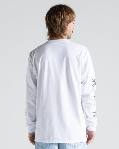 Camiseta Manga Longa Volcom FA x Alucinandinho Moskito Branca