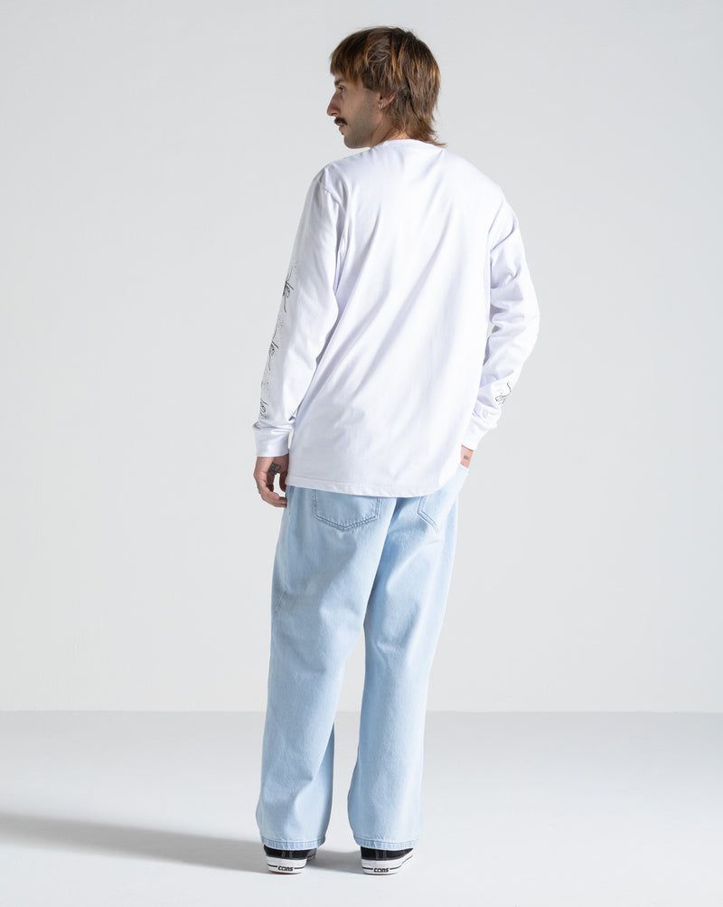 Camiseta Manga Longa Volcom FA x Alucinandinho Moskito Branca