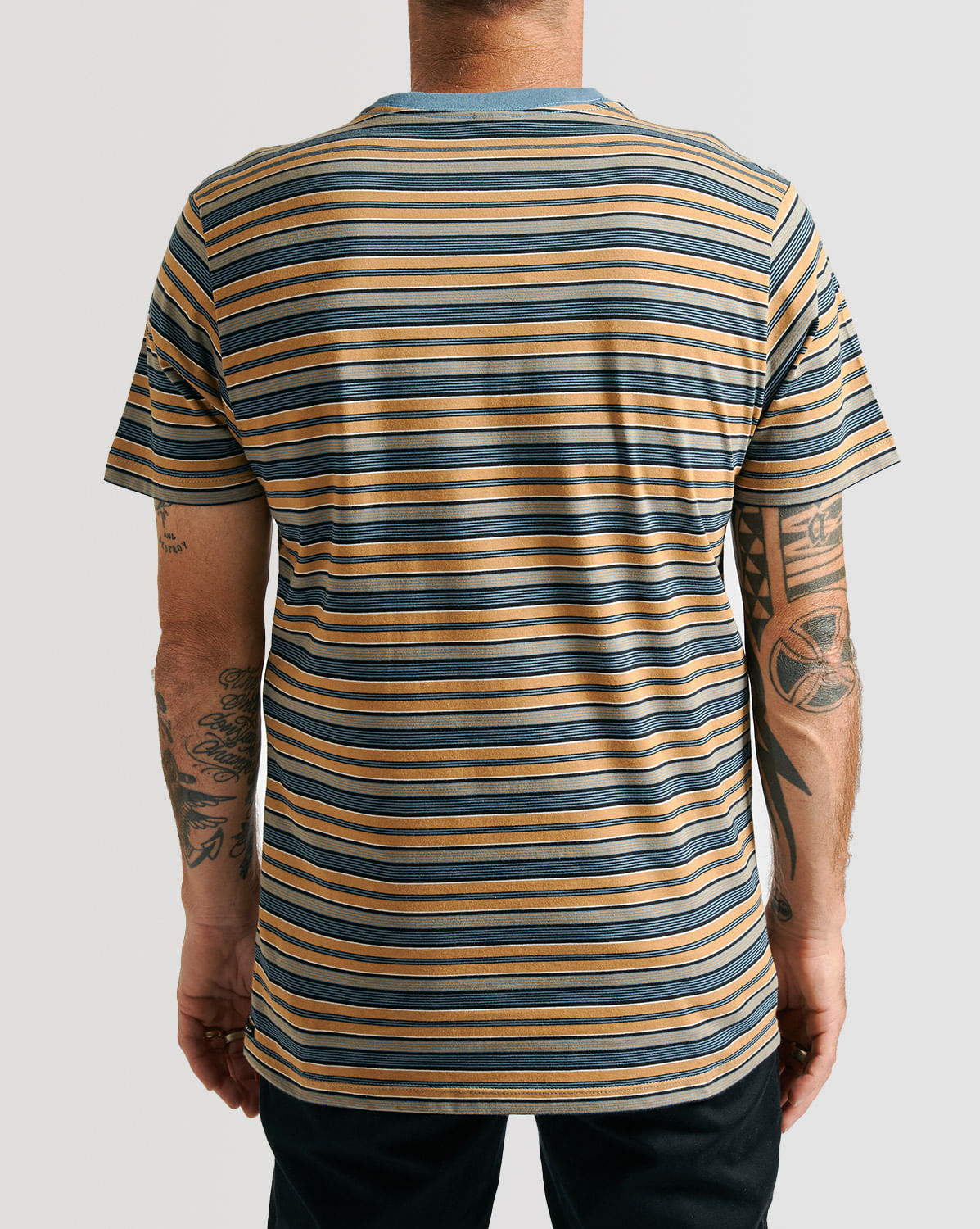 Camiseta Volcom Slim Fit Wattage Azul