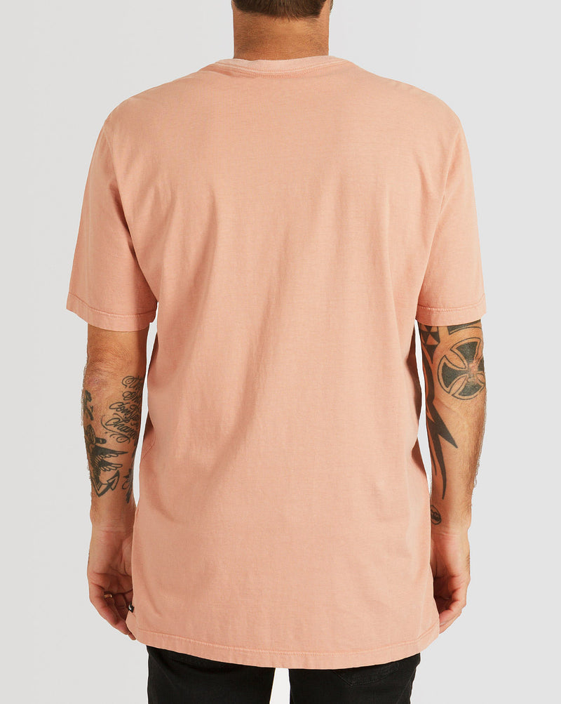 Camiseta Volcom Especial Manga Curta Stone Reveal Laranja