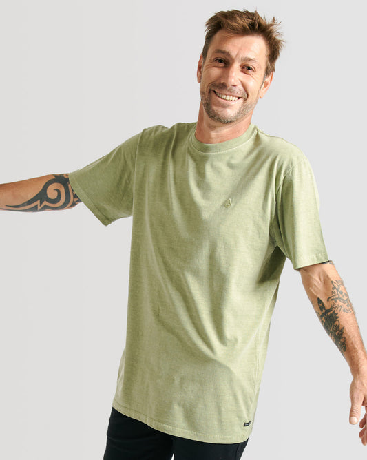 Camiseta Volcom Regular Solid Stone Verde