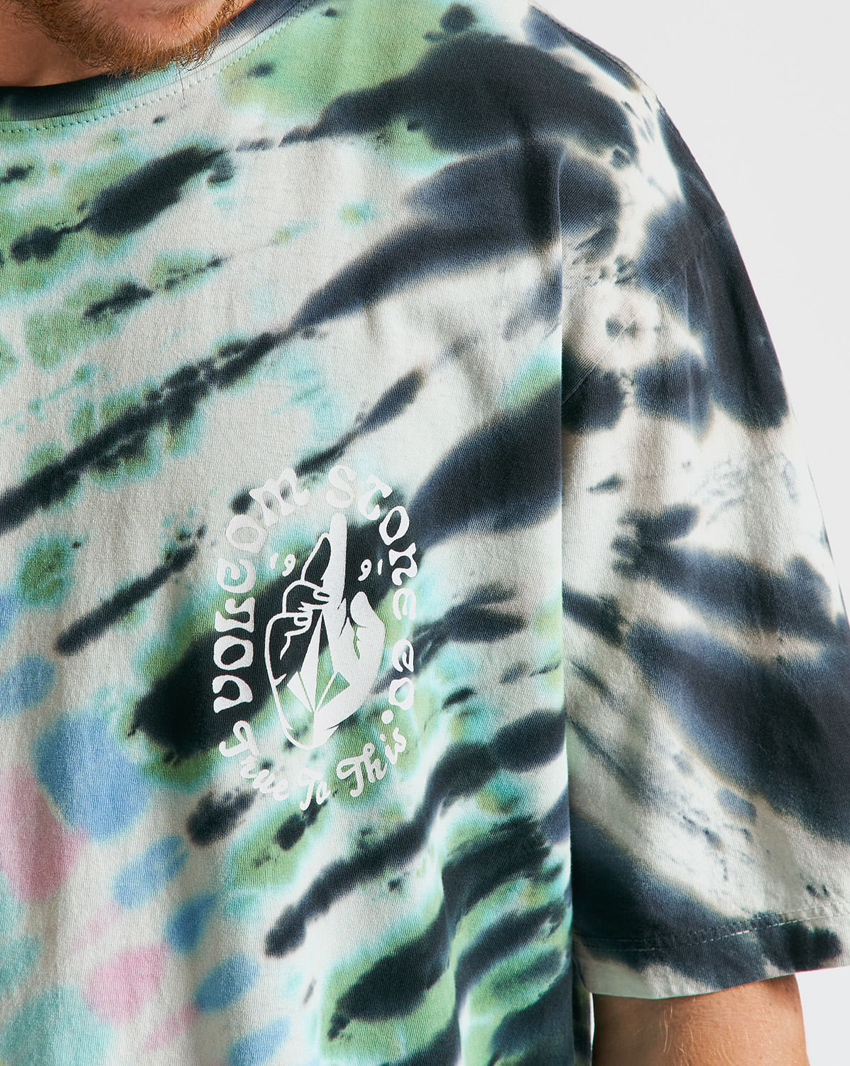 Camiseta Volcom Regular Gleaming Tie Dye