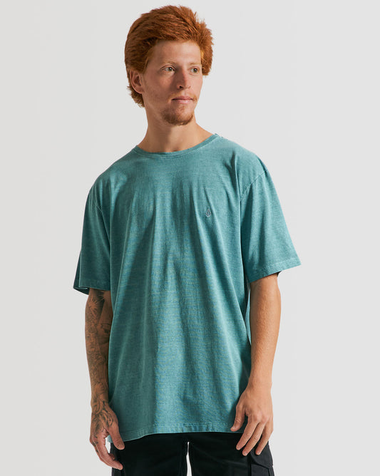 Camiseta Volcom Regular Solid Stone Verde