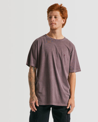 Camiseta Volcom Regular Solid Stone Roxa