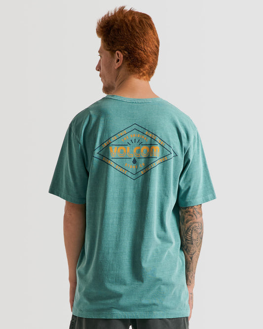 Camiseta Volcom Regular Trecker Verde