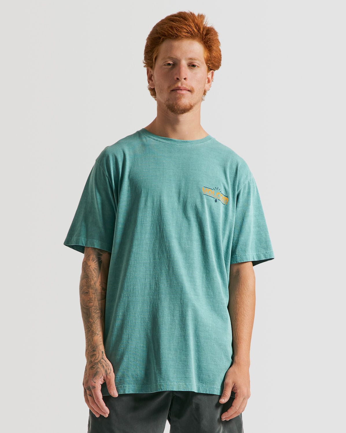 Camiseta Volcom Regular Trecker Verde