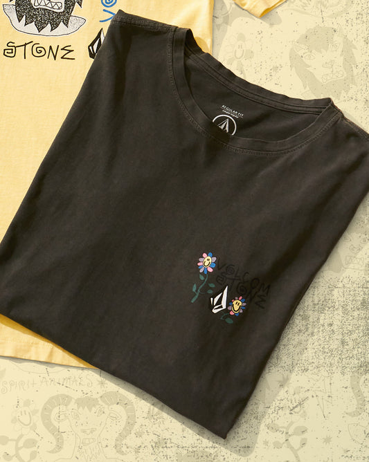 Camiseta Volcom Regular Spirit Animals Preta