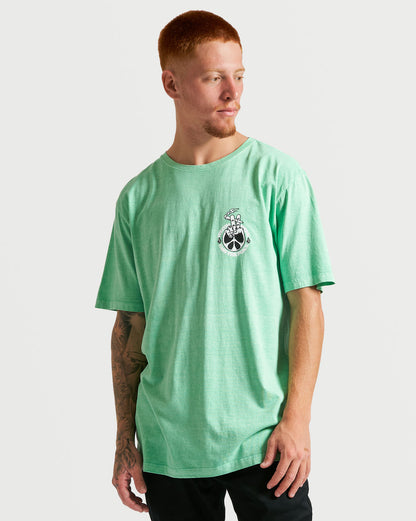 Camiseta Vintage Volcom Pass The Peace Verde