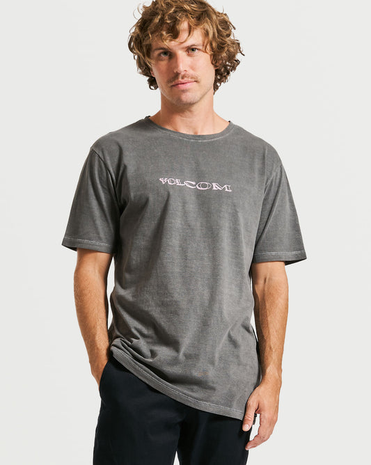 Camiseta Volcom Regular Skiddz Preta