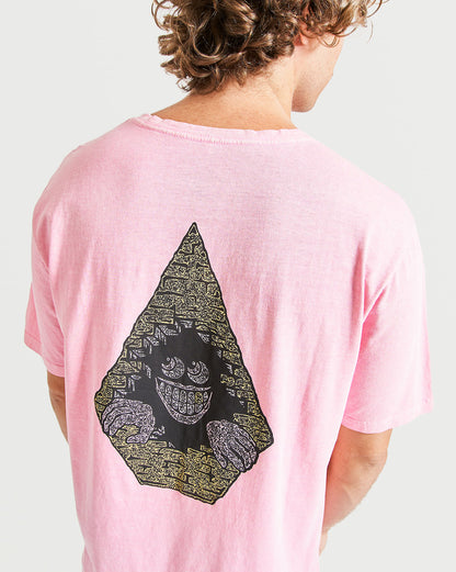 Camiseta Vintage Volcom Creeper Pink