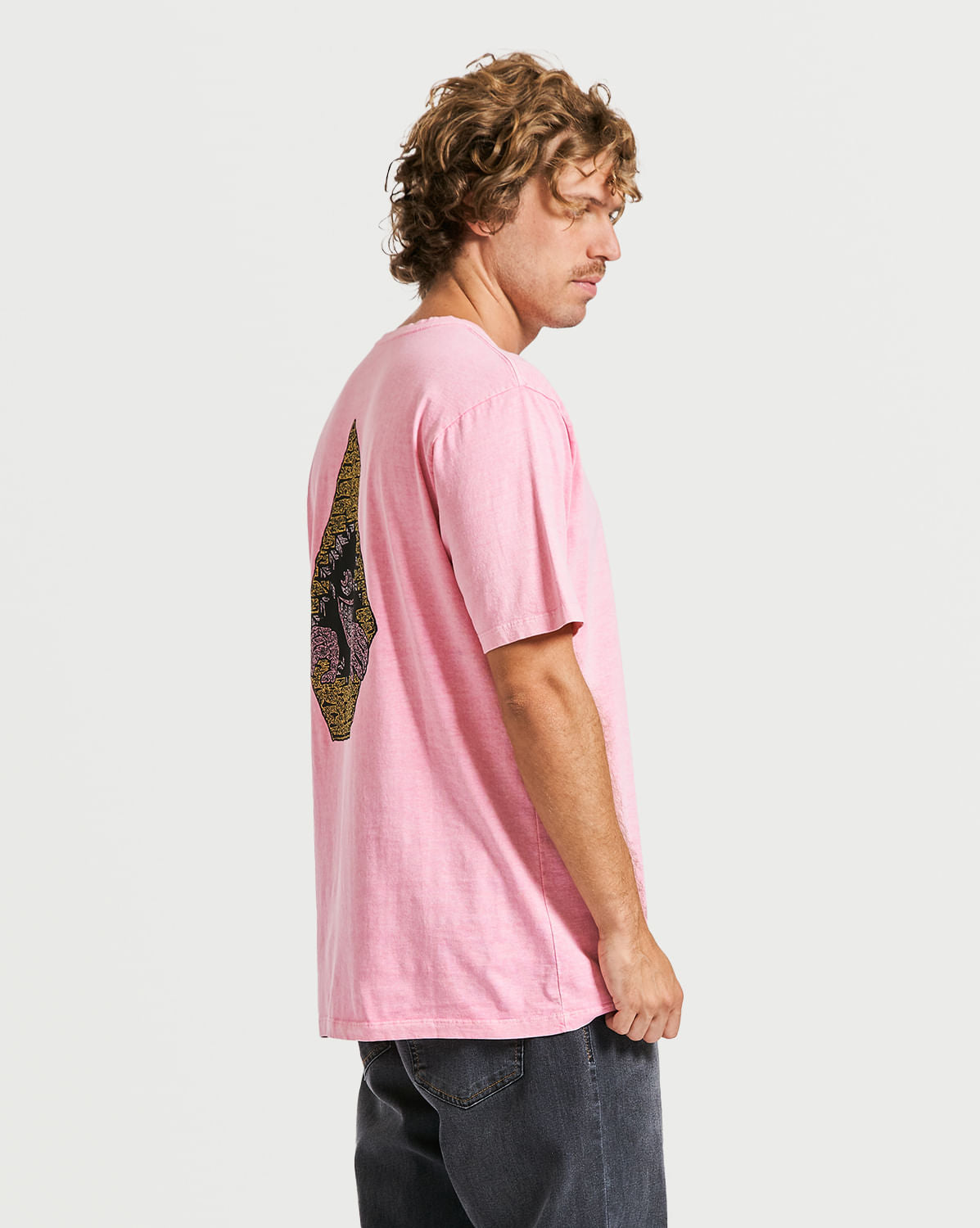 Camiseta Vintage Volcom Creeper Pink