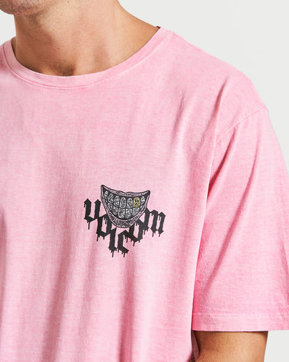 Camiseta Vintage Volcom Creeper Pink