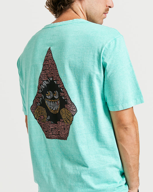 Camiseta Vintage Volcom Creeper Verde