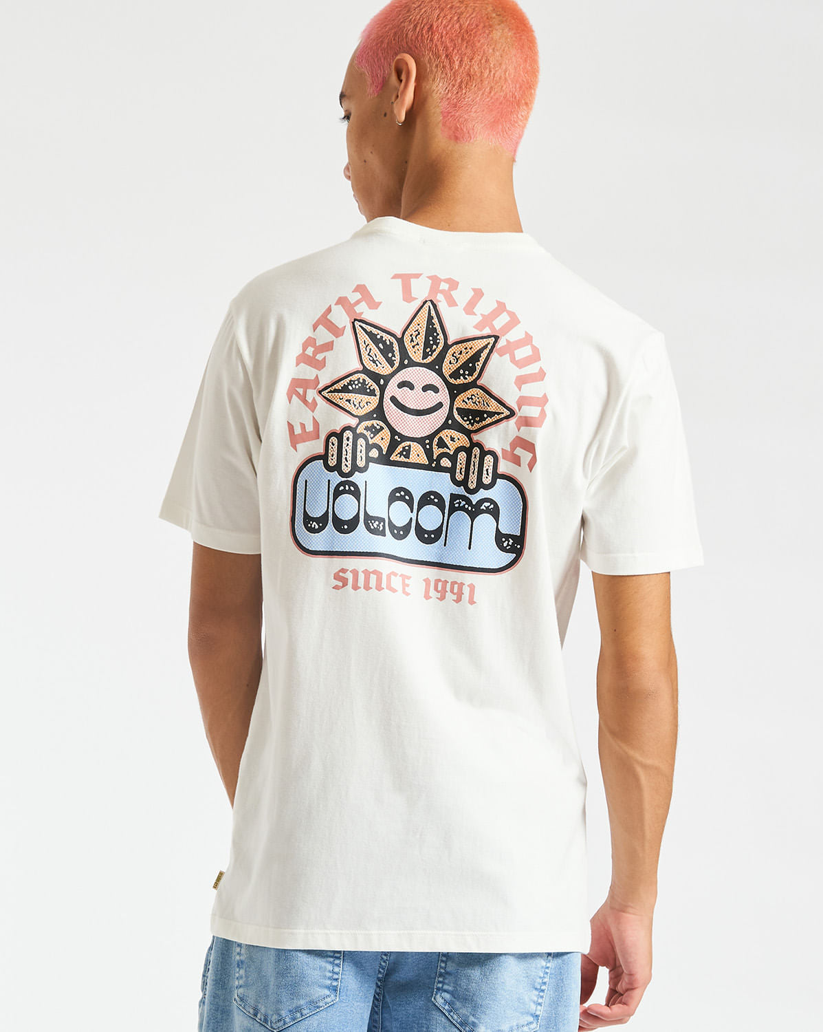 Camiseta Volcom Regular Gardener Off White