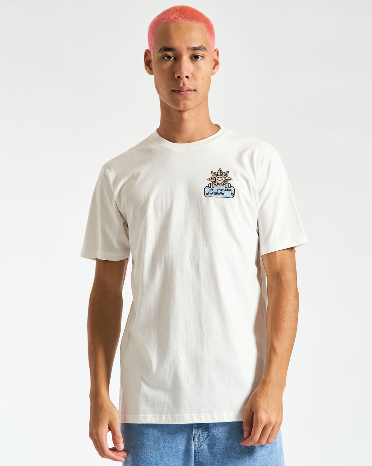 Camiseta Volcom Regular Gardener Off White