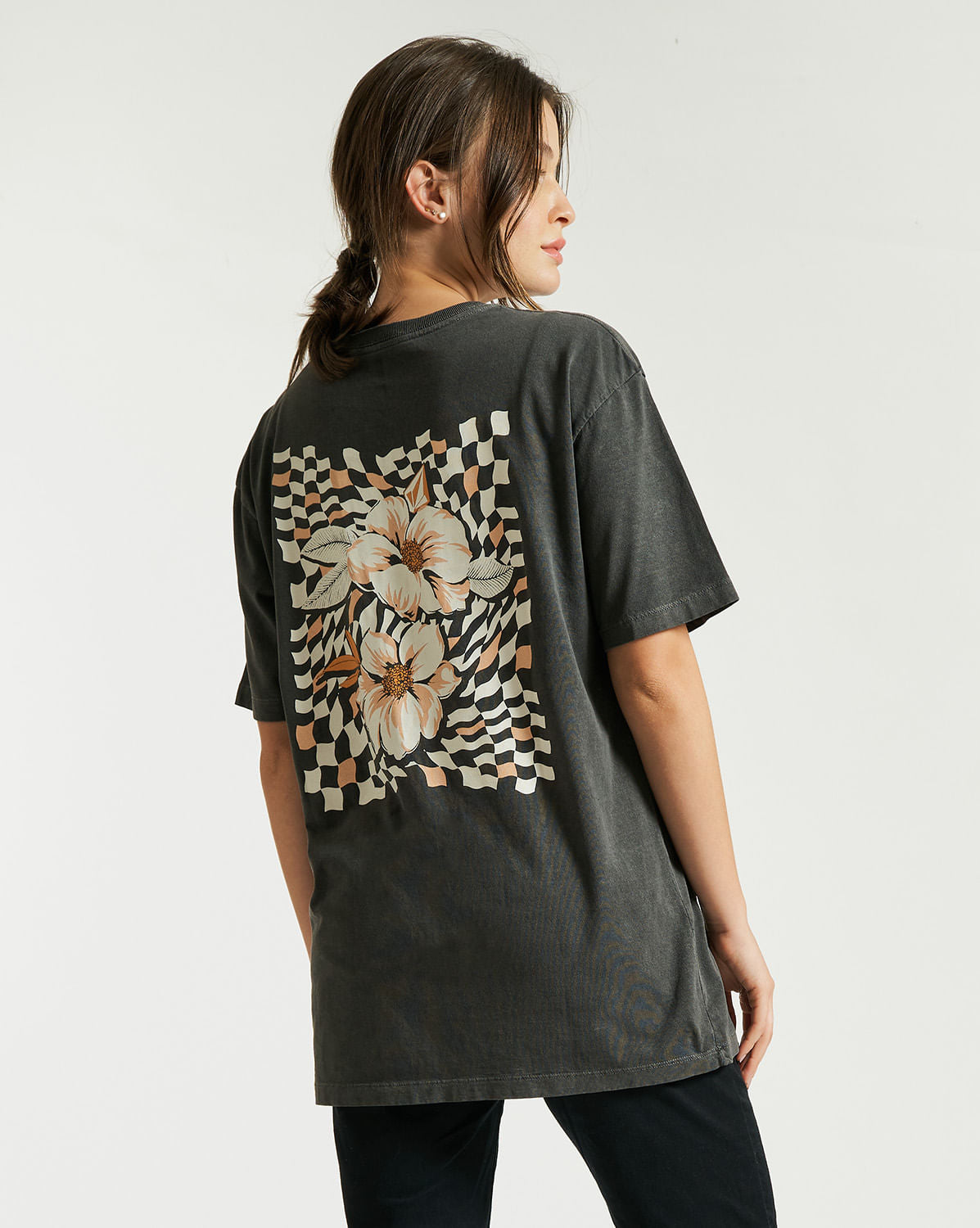 Camiseta Volcom Oversized My Guys Preta