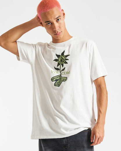 Camiseta Volcom Regular Stone Plant Off White