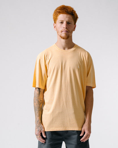 Camiseta Volcom Regular Solid Stone Laranja