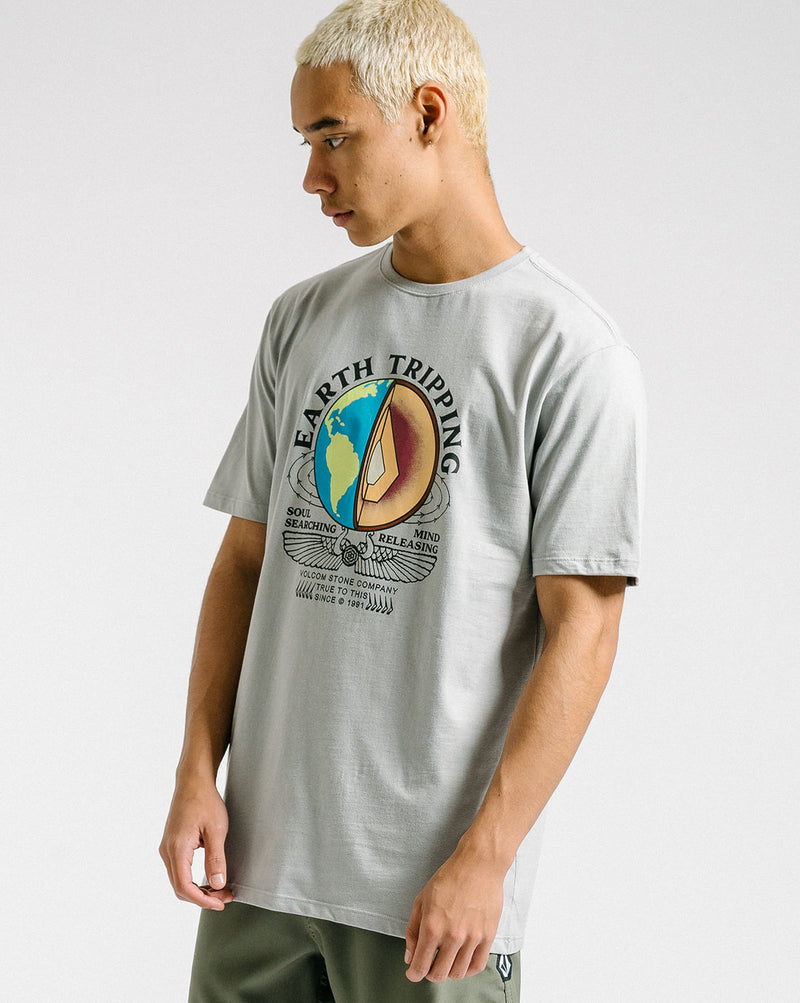 Camiseta Volcom Regular Section Cinza