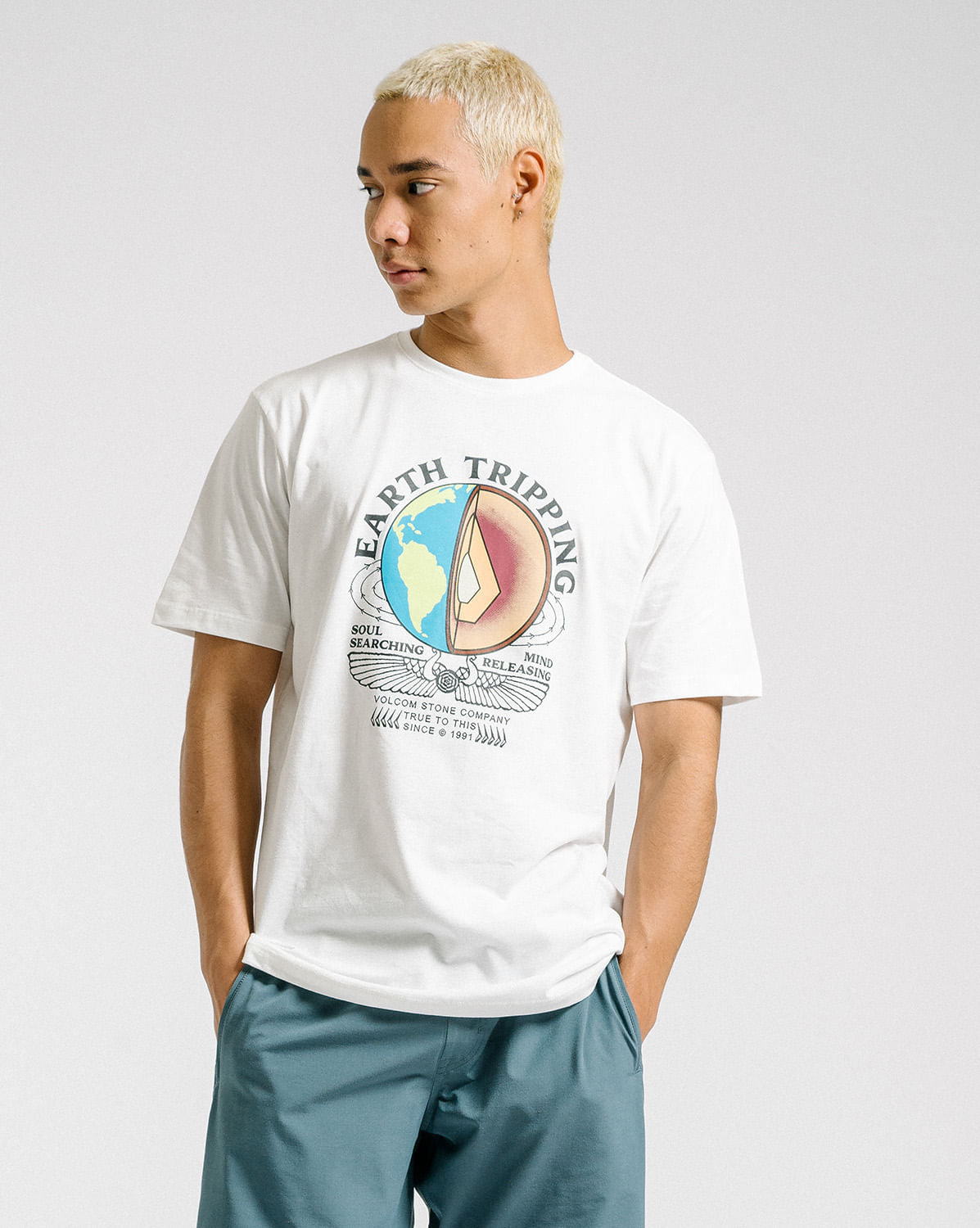 Camiseta Volcom Regular Section Off White