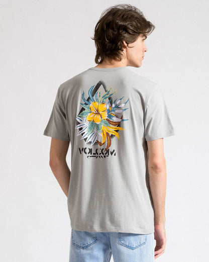 Camiseta Volcom Regular Aftermath Cinza