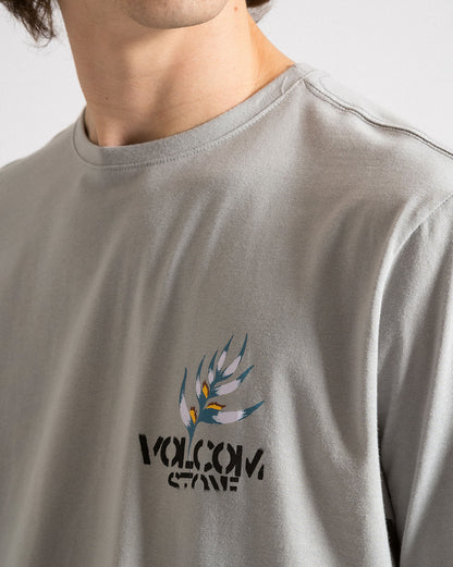 Camiseta Volcom Regular Aftermath Cinza