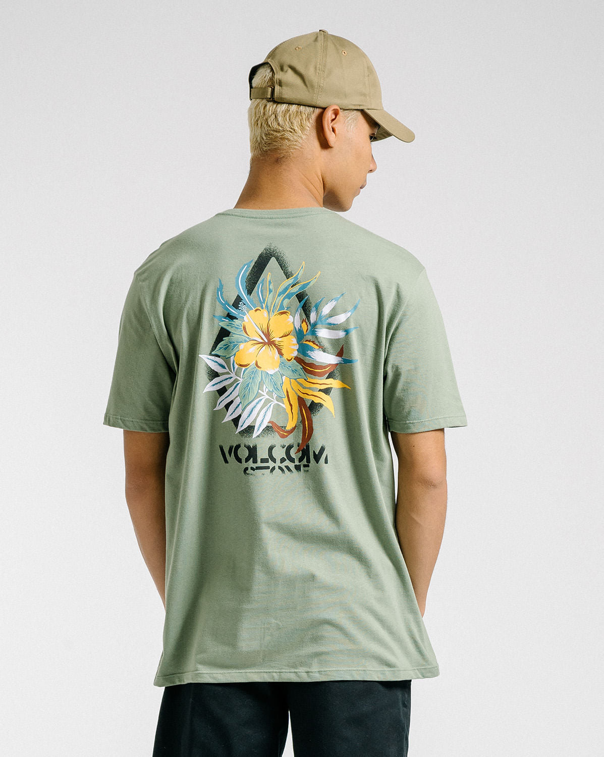 Camiseta Volcom Regular Aftermath Verde