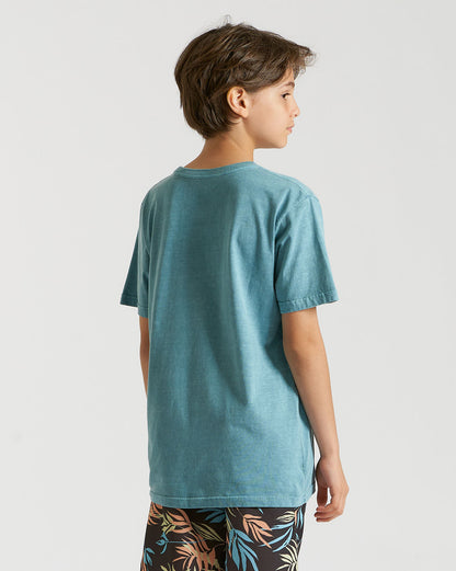 Camiseta Volcom Regular Solid Stone Juvenil Azul