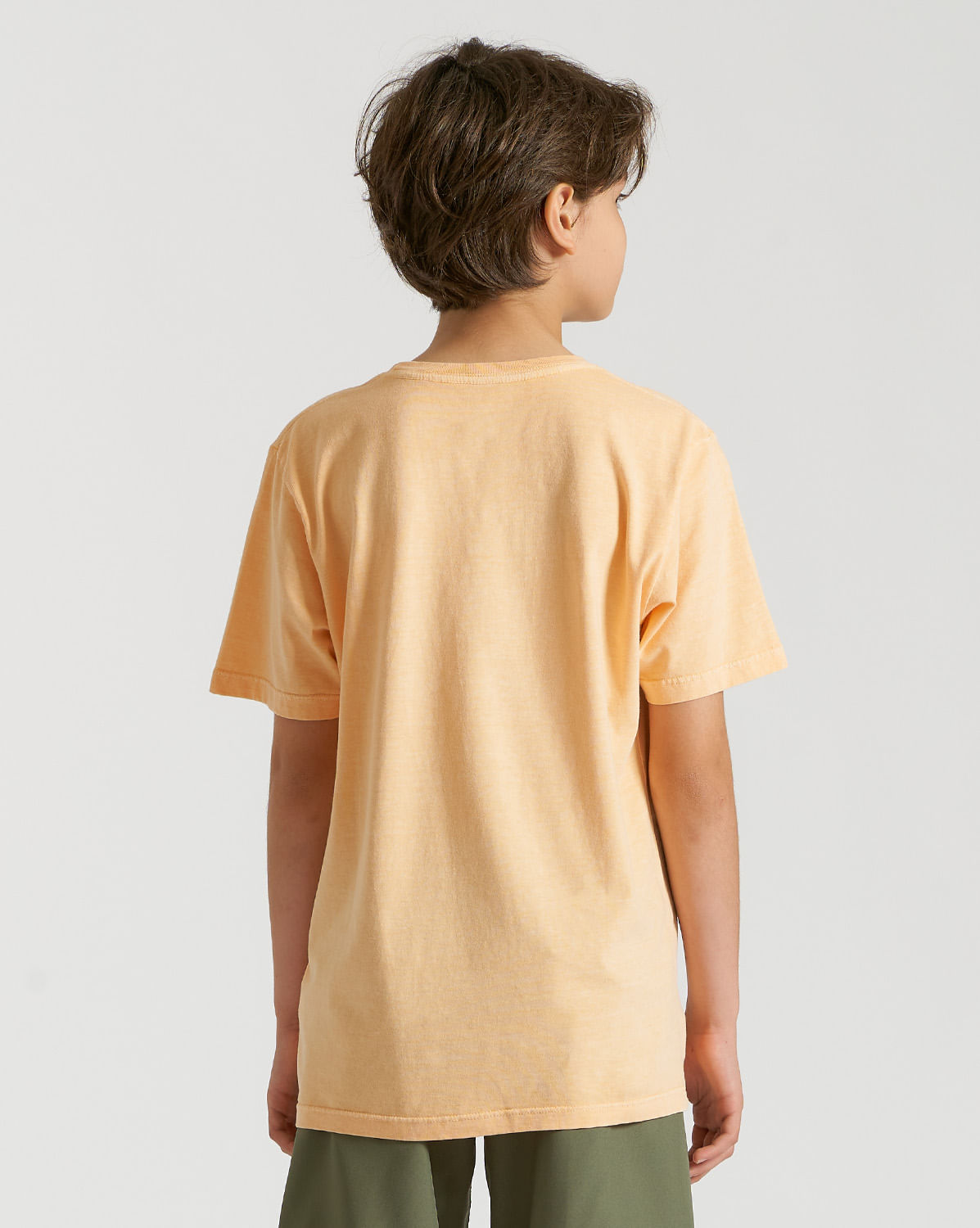 Camiseta Volcom Regular Solid Stone Juvenil Laranja