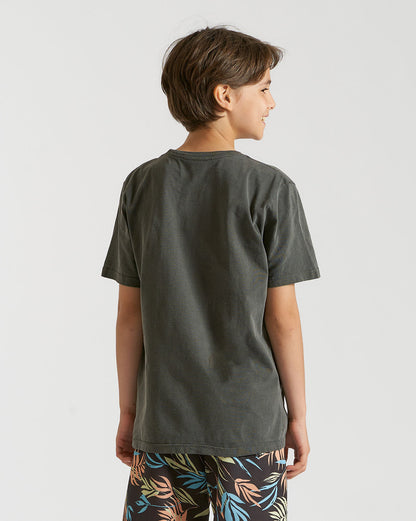 Camiseta Volcom Regular Solid Stone Juvenil Preta