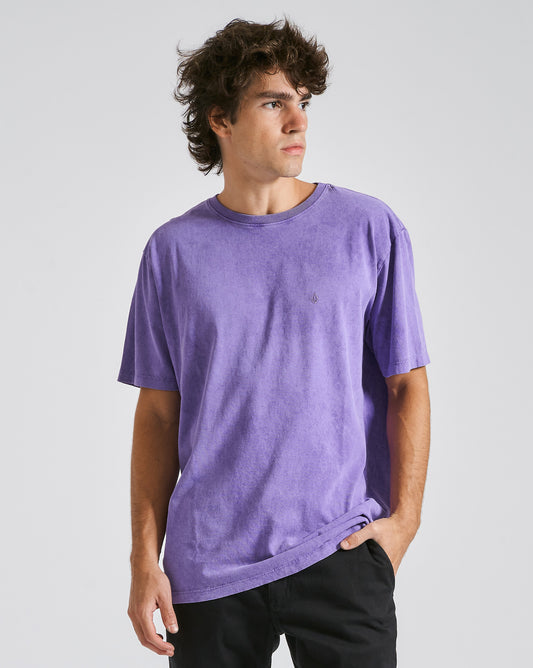 Camiseta Volcom Solid Stone Roxa