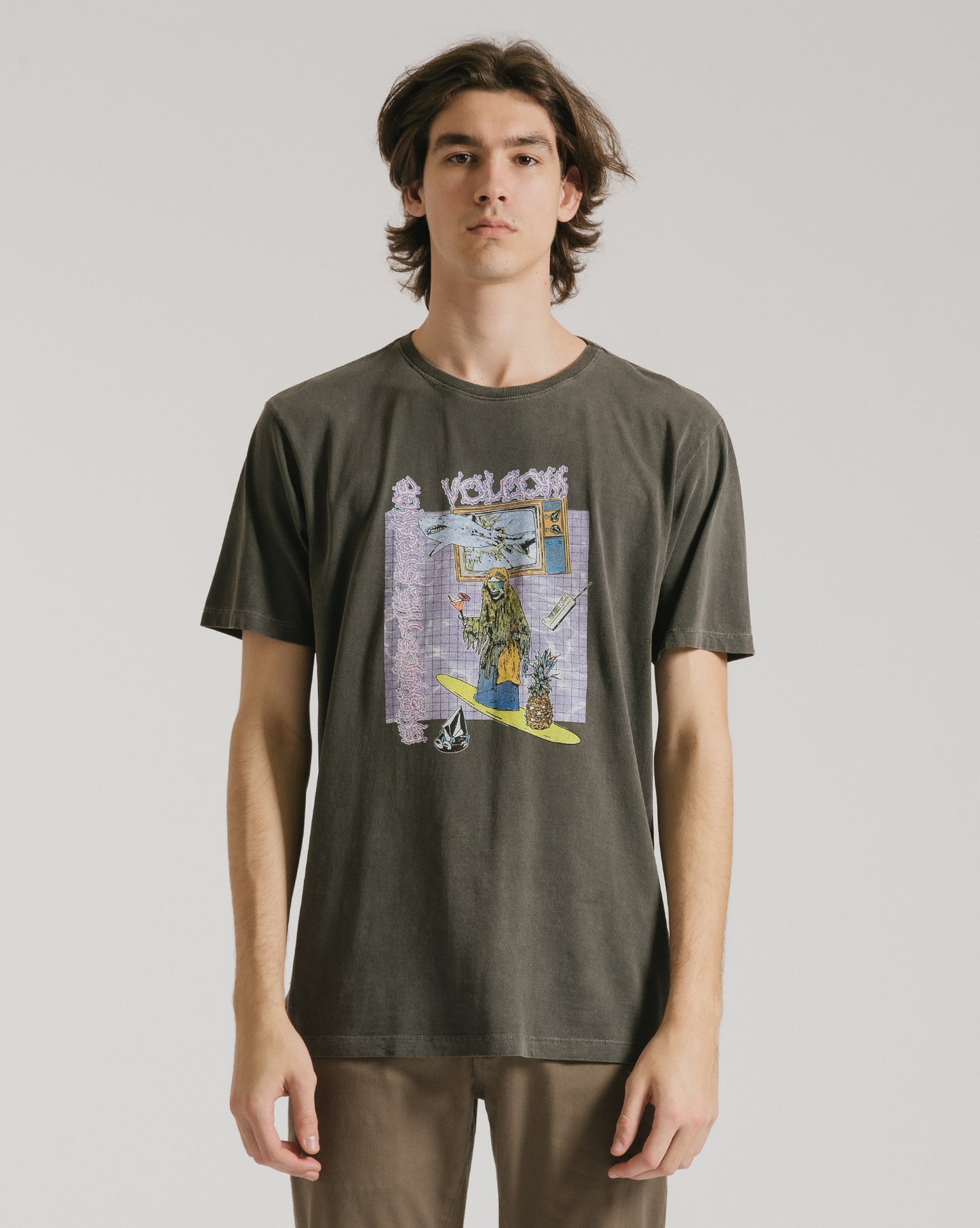 Camiseta Volcom French Surfer Preta