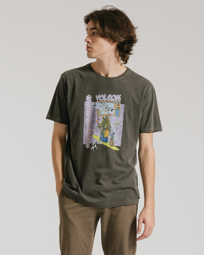 Camiseta Volcom French Surfer Preta