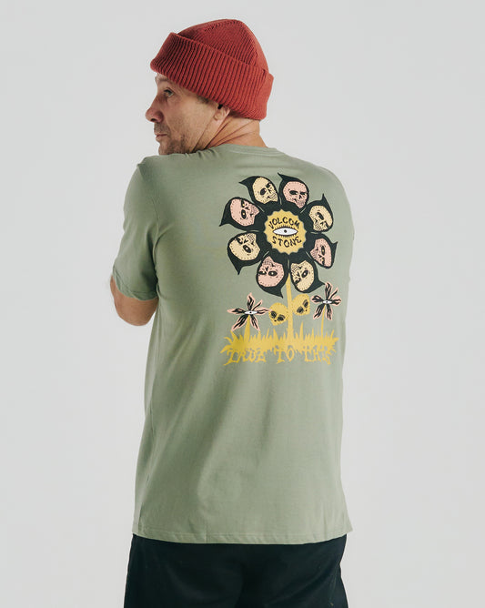 Camiseta Volcom Fleur Verde