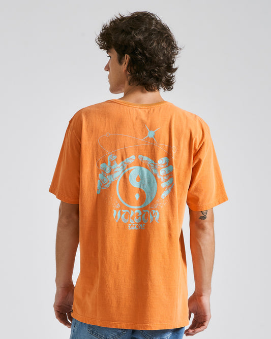 Camiseta Volcom Galacta Laranja