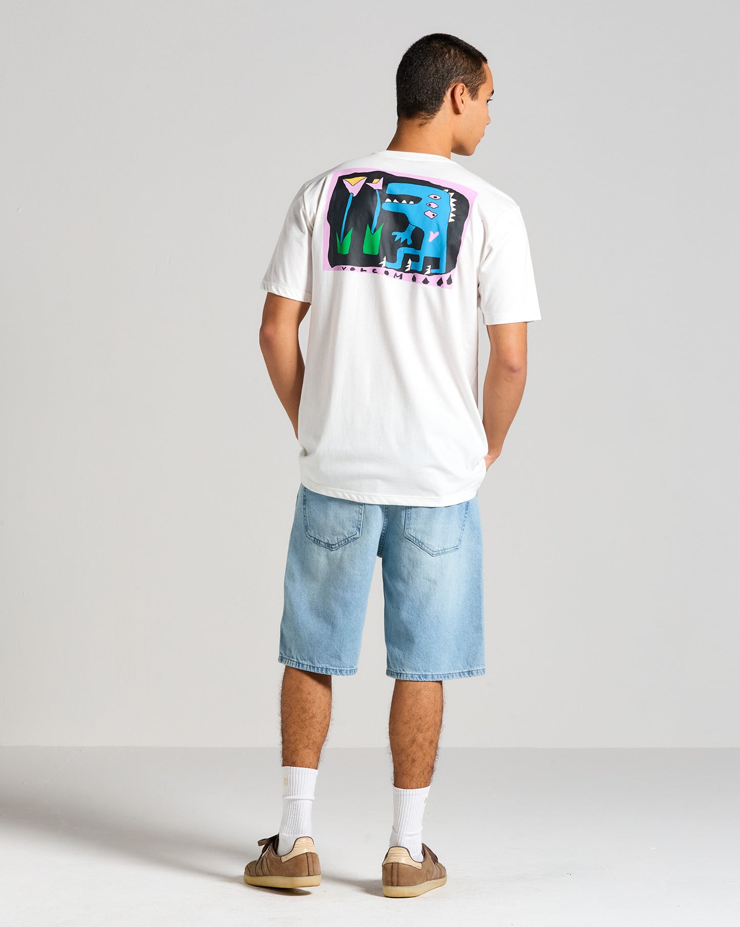 Camiseta Volcom Dino Off White