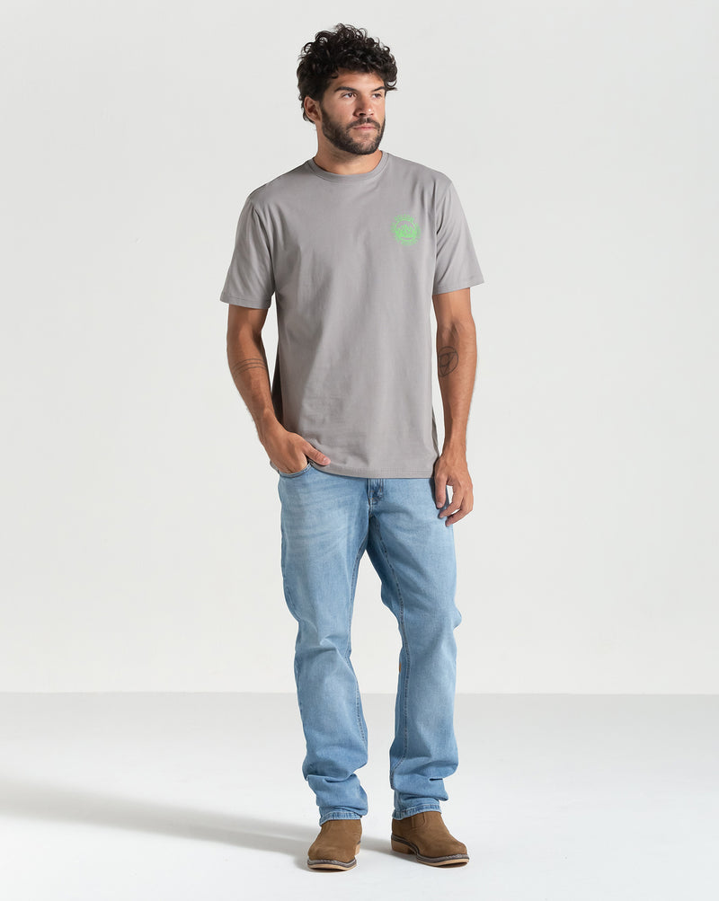 Camiseta Volcom Keep Rockies Stoned Cinza